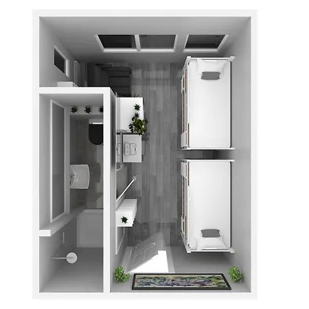 酒店 Zentrum - Komplettes Zimmer, Hochbett, Android Tv & Eigenem Bad - Perfekt Fuer Familien & Gruppen