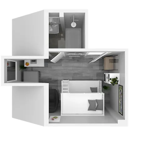 Zentrum - Komplettes Zimmer, Hochbett, Android Tv & Eigenem Bad - Perfekt Fuer Familien & Gruppen *